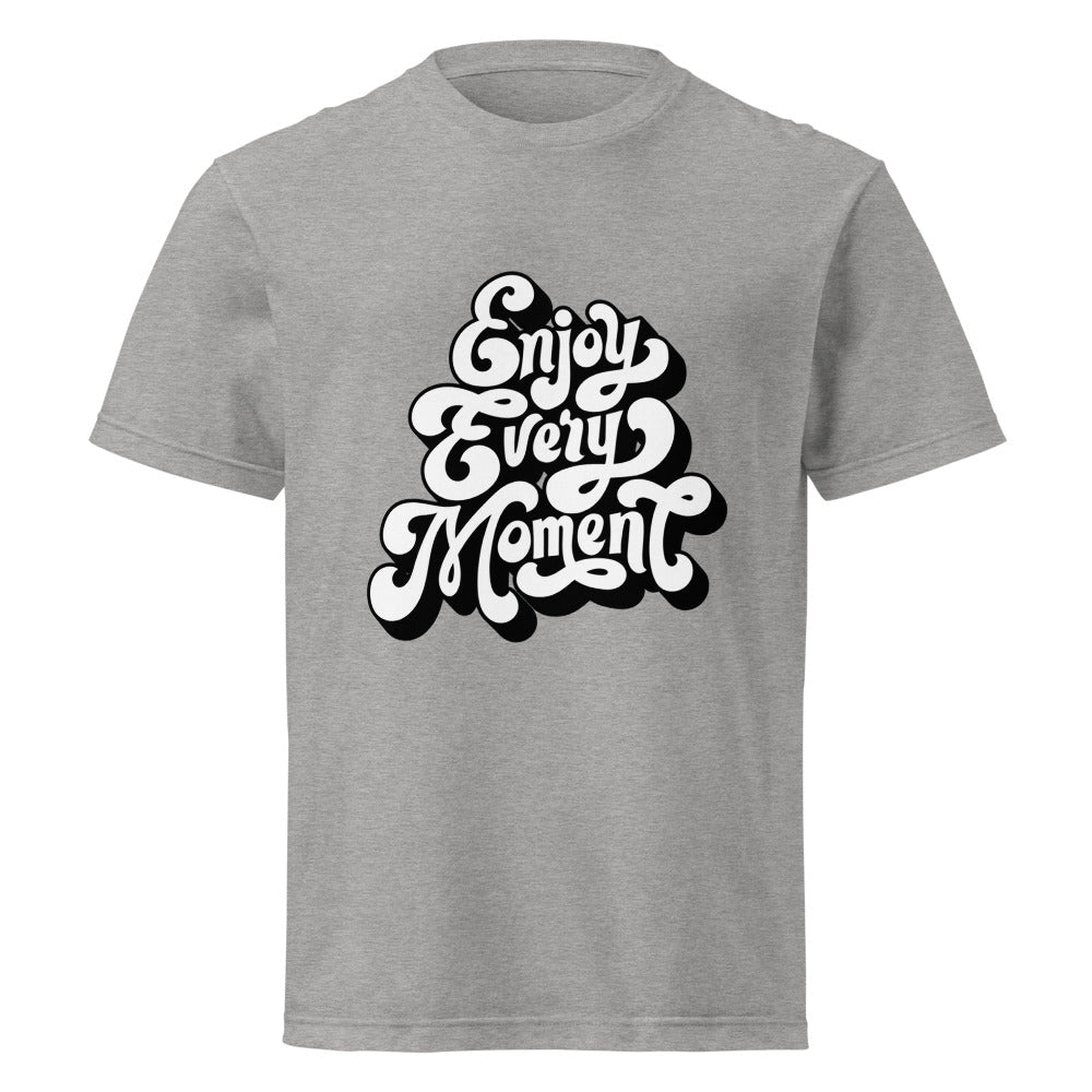 Enjoy every moments white | Unisex Short Sleeve Tee | Printstar 00085-CVT