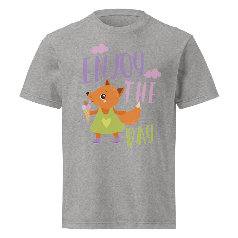 Orange fox - Ẹnoy the day | Unisex Short Sleeve Tee | Printstar 00085-CVT