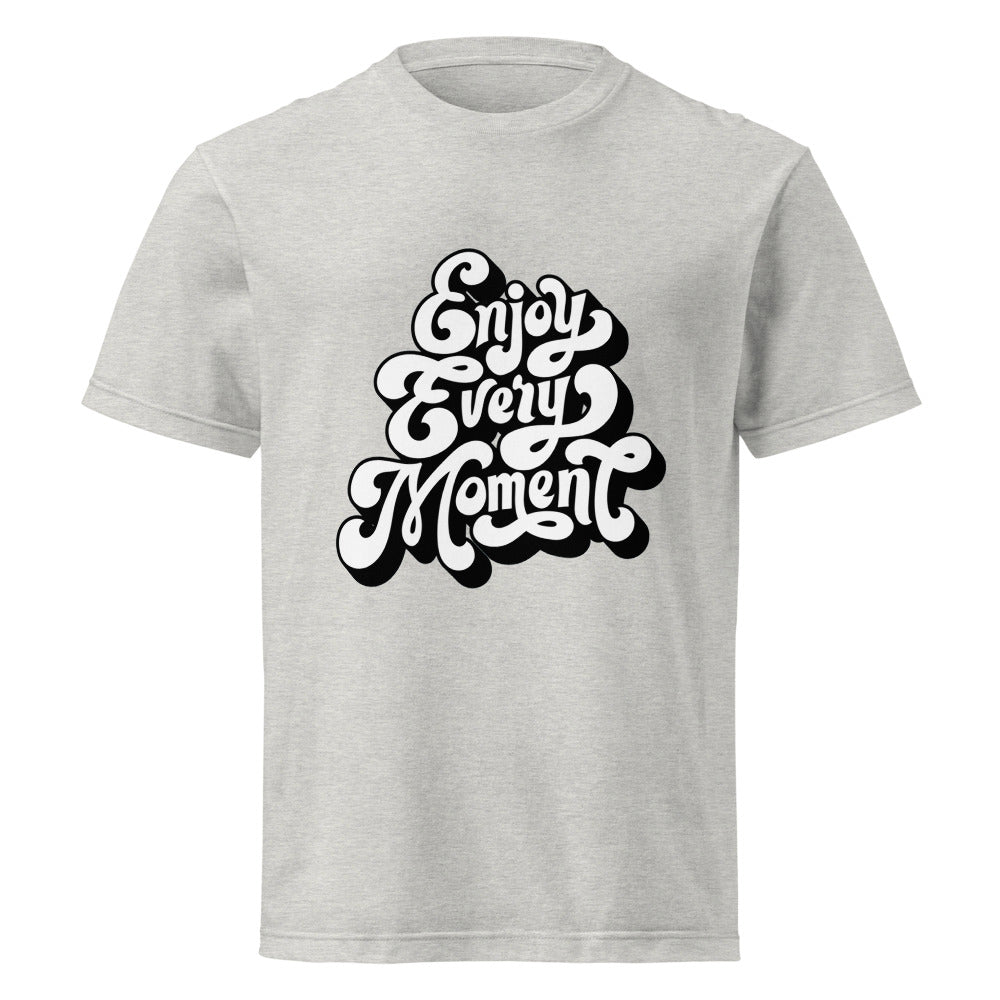 Enjoy every moments white | Unisex Short Sleeve Tee | Printstar 00085-CVT
