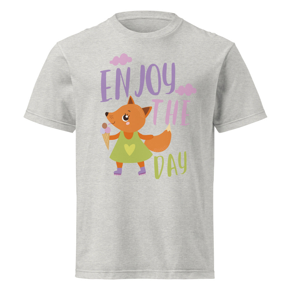 Orange fox - Ẹnoy the day | Unisex Short Sleeve Tee | Printstar 00085-CVT