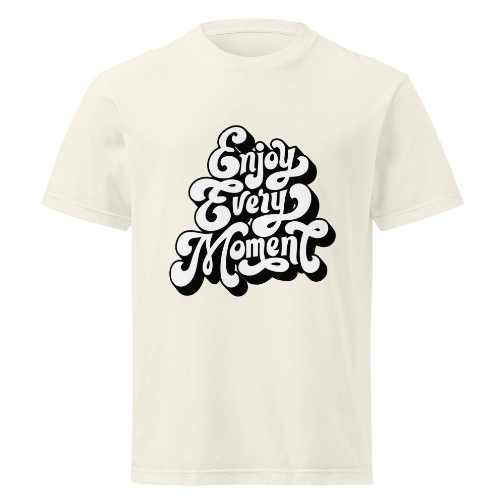 Enjoy every moments white | Unisex Short Sleeve Tee | Printstar 00085-CVT