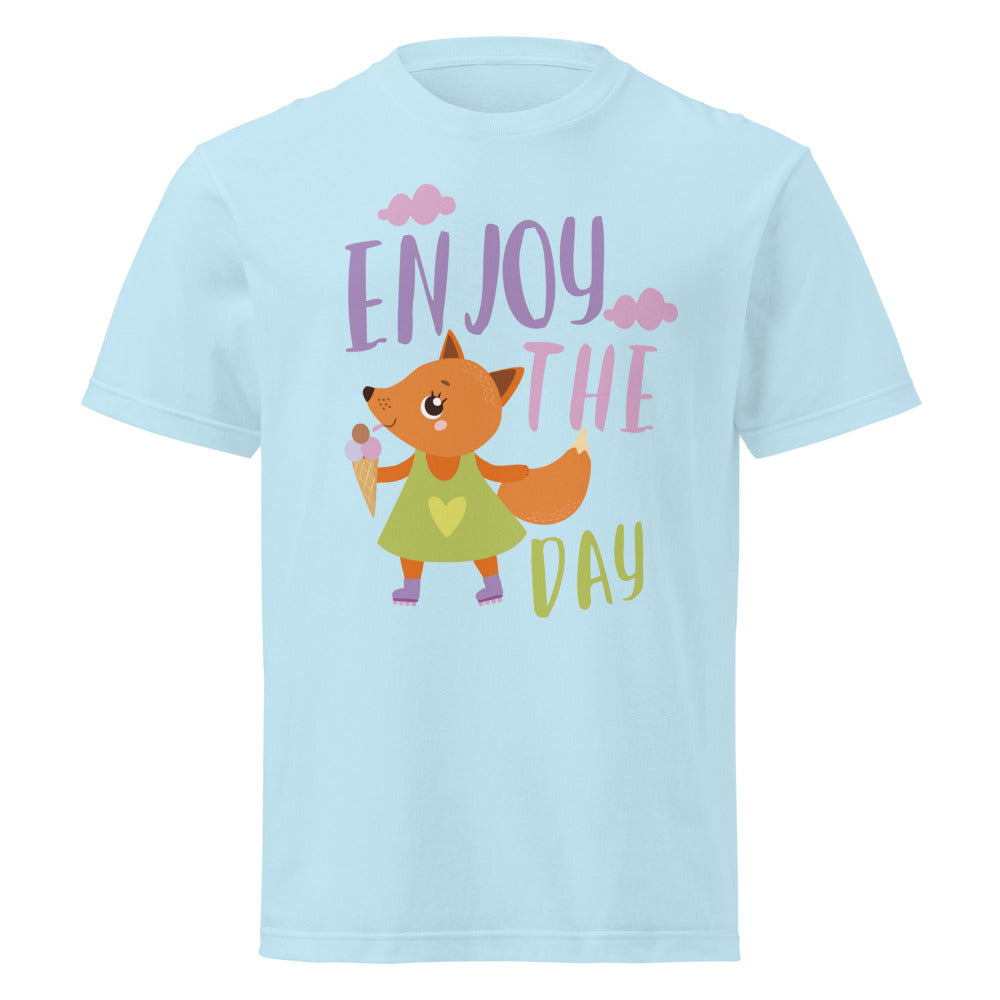 Orange fox - Ẹnoy the day | Unisex Short Sleeve Tee | Printstar 00085-CVT