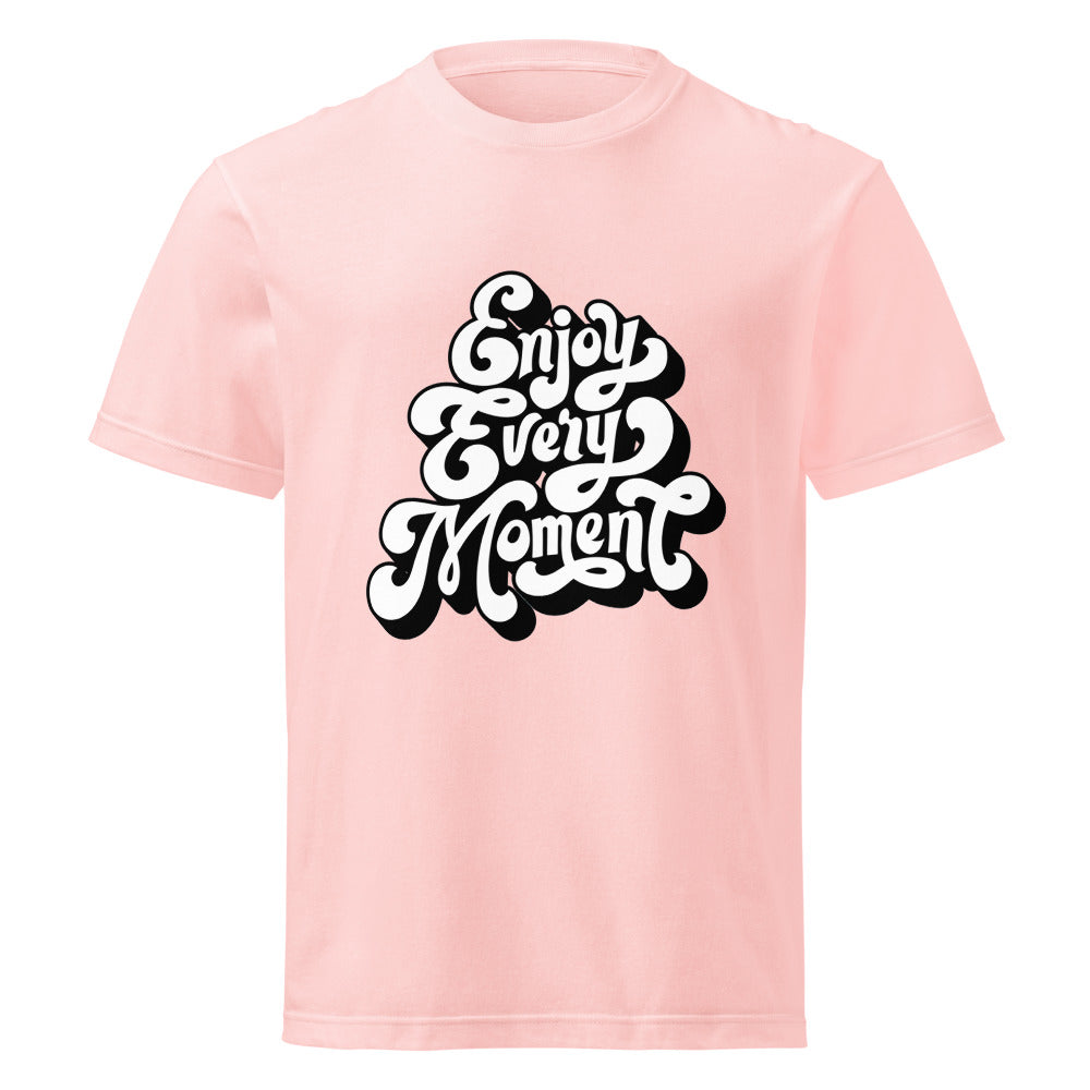 Enjoy every moments white | Unisex Short Sleeve Tee | Printstar 00085-CVT