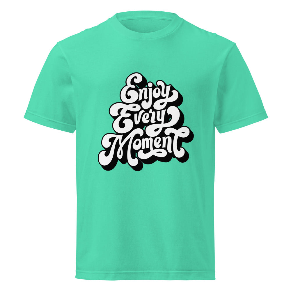 Enjoy every moments white | Unisex Short Sleeve Tee | Printstar 00085-CVT