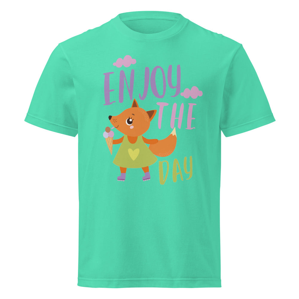 Orange fox - Ẹnoy the day | Unisex Short Sleeve Tee | Printstar 00085-CVT