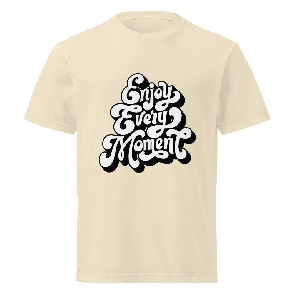 Enjoy every moments white | Unisex Short Sleeve Tee | Printstar 00085-CVT