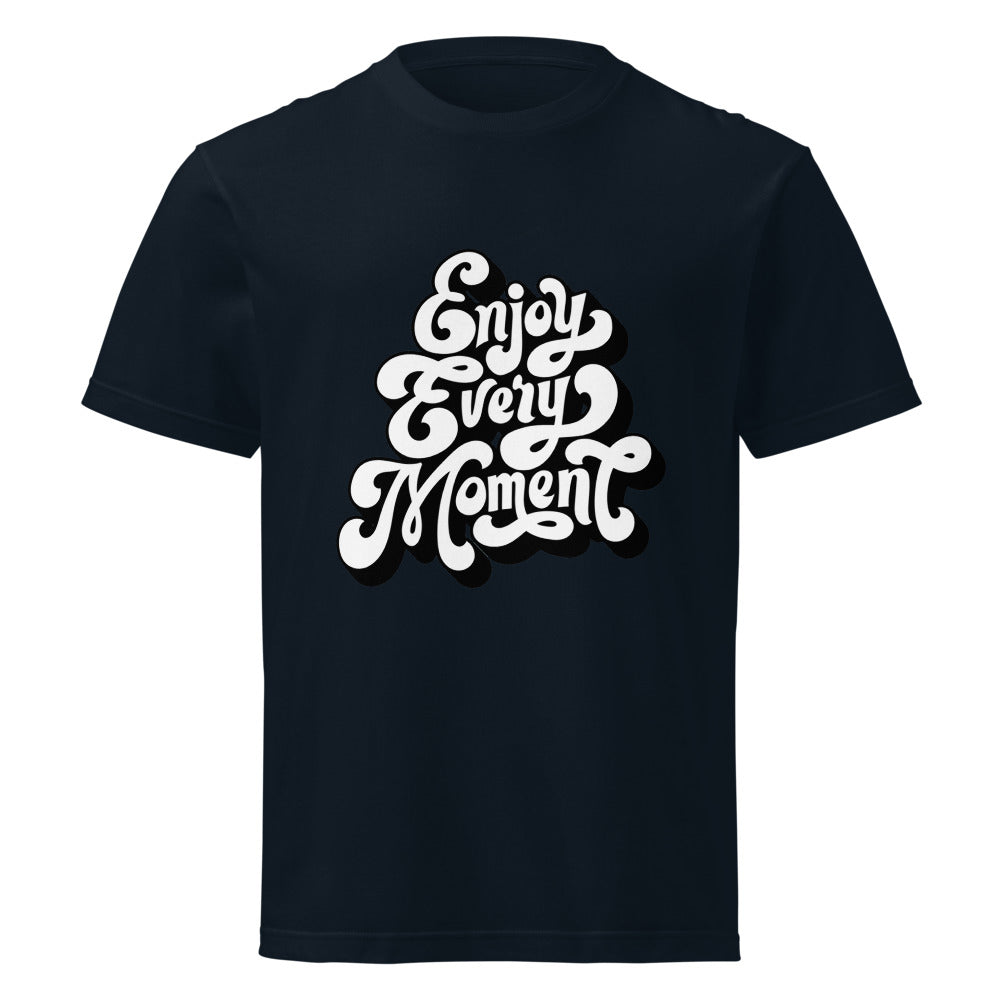 Enjoy every moments white | Unisex Short Sleeve Tee | Printstar 00085-CVT