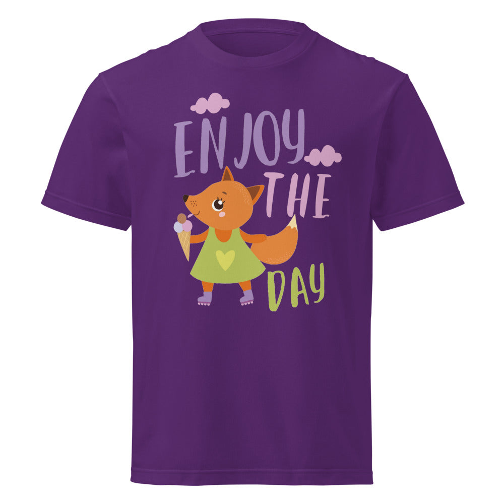 Orange fox - Ẹnoy the day | Unisex Short Sleeve Tee | Printstar 00085-CVT