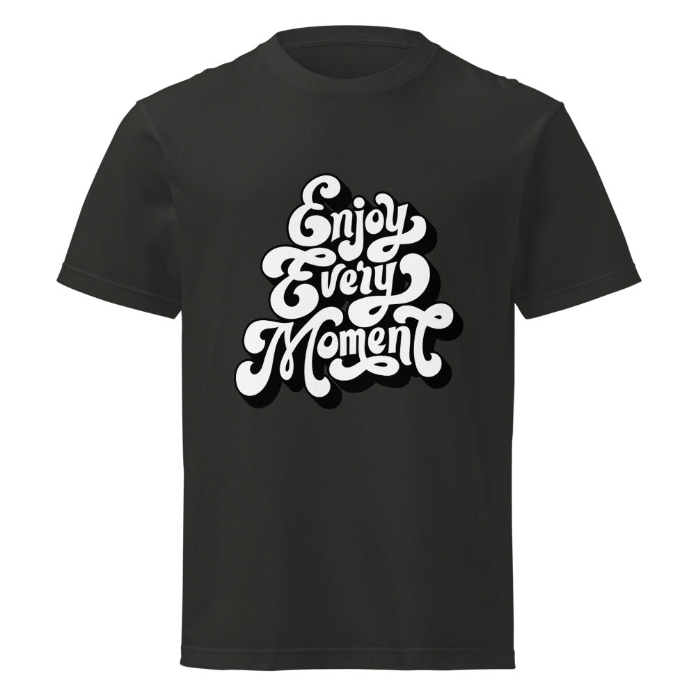 Enjoy every moments white | Unisex Short Sleeve Tee | Printstar 00085-CVT