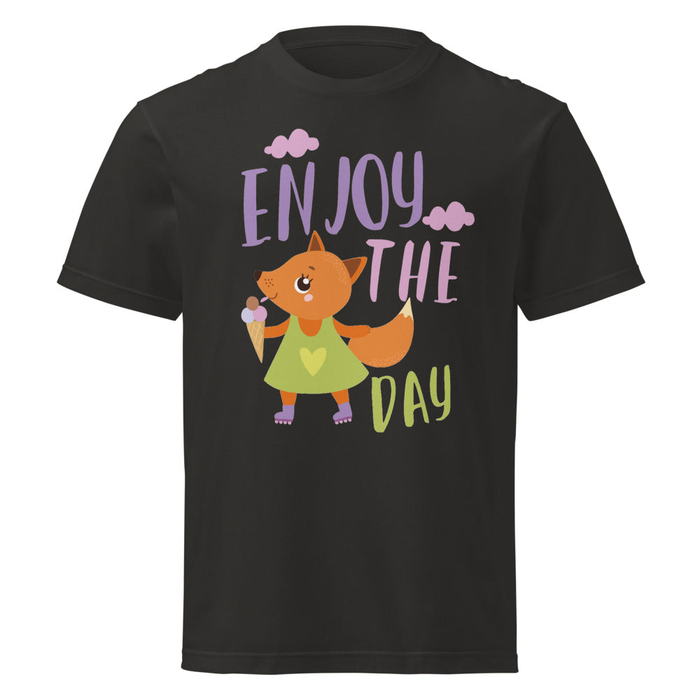 Orange fox - Ẹnoy the day | Unisex Short Sleeve Tee | Printstar 00085-CVT