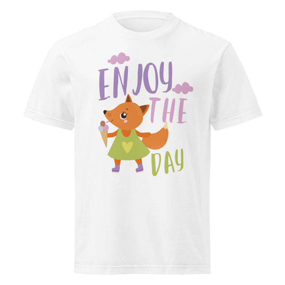 Orange fox - Ẹnoy the day | Unisex Short Sleeve Tee | Printstar 00085-CVT