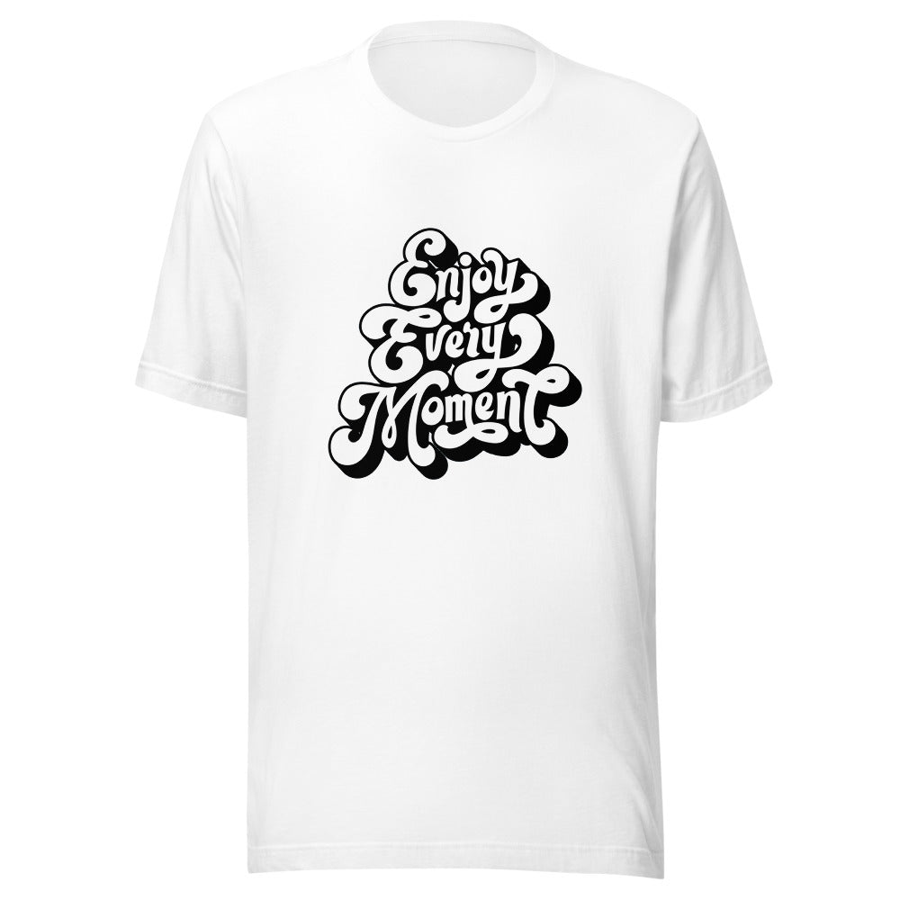 Enjoy every moments white | Unisex Staple Eco T-Shirt | Bella + Canvas 3001ECO