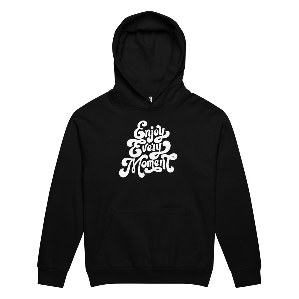 Enjoy every moments white | Unisex Urban Hoodie | Lane Seven LS16001