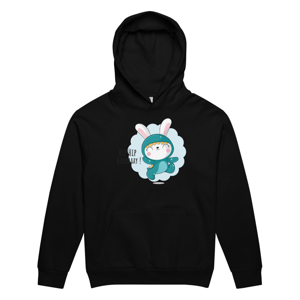 Green rabbit - HIP HIP HOORAAAY | Unisex Urban Hoodie | Lane Seven LS16001