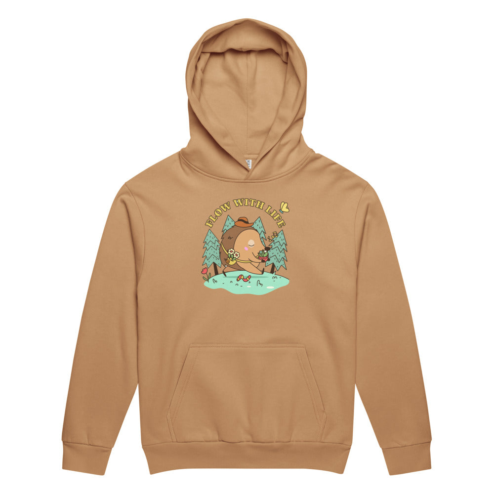 Flow with life | Unisex Urban Hoodie Garment Dyed | Lane Seven LS16001GD