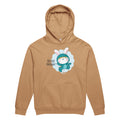 Green rabbit - HIP HIP HOORAAAY | Unisex Urban Hoodie Garment Dyed | Lane Seven LS16001GD