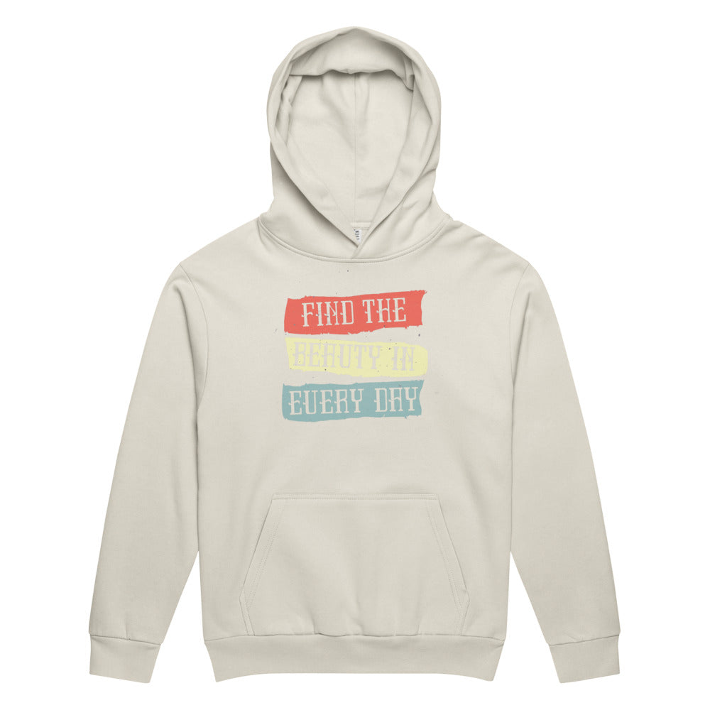 Find the beauty in every day | Unisex Urban Hoodie Garment Dyed | Lane Seven LS16001GD
