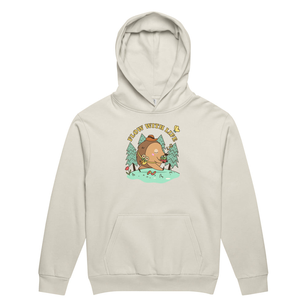Flow with life | Unisex Urban Hoodie Garment Dyed | Lane Seven LS16001GD
