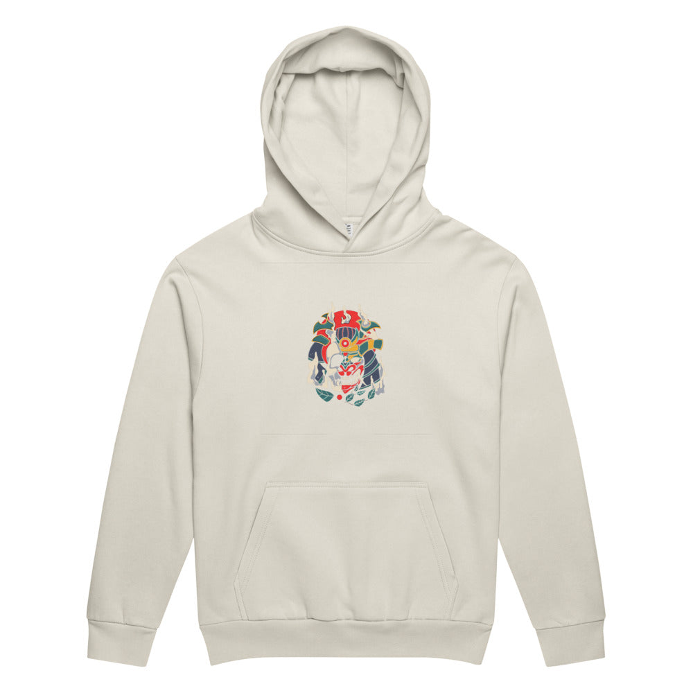 Samurai skull | Unisex Urban Hoodie Garment Dyed | Lane Seven LS16001GD