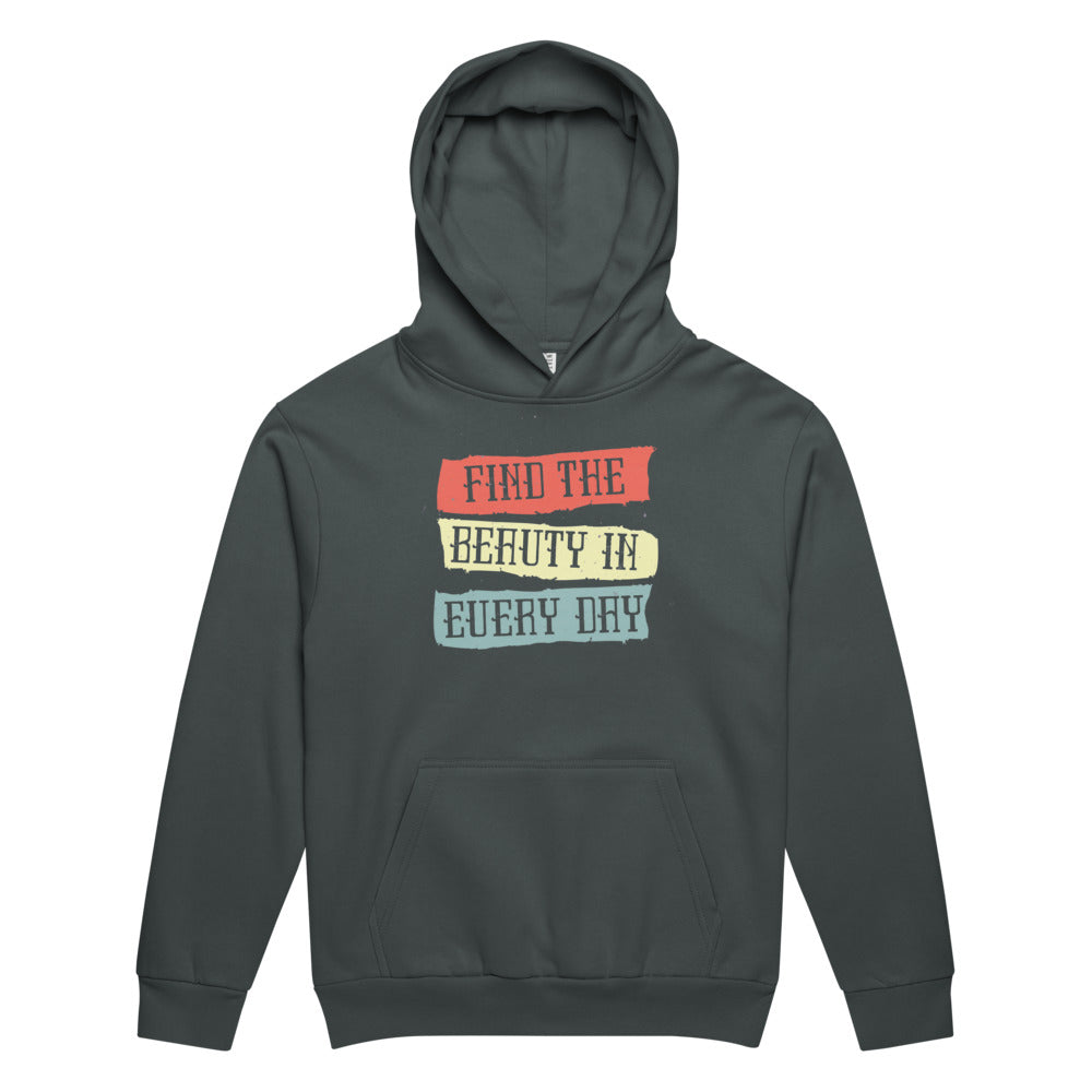 Find the beauty in every day | Unisex Urban Hoodie Garment Dyed | Lane Seven LS16001GD