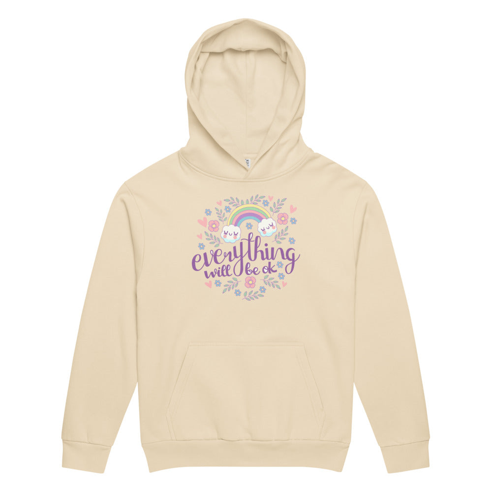 Rainbow - Everything will be ok | Unisex Urban Hoodie | Lane Seven LS16001