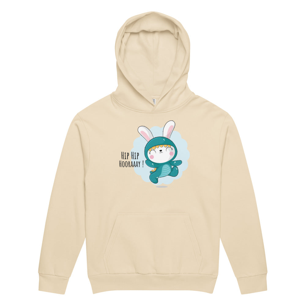 Green rabbit - HIP HIP HOORAAAY | Unisex Urban Hoodie | Lane Seven LS16001