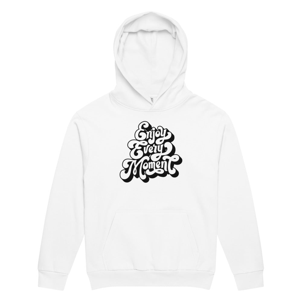 Enjoy every moments white | Unisex Urban Hoodie | Lane Seven LS16001