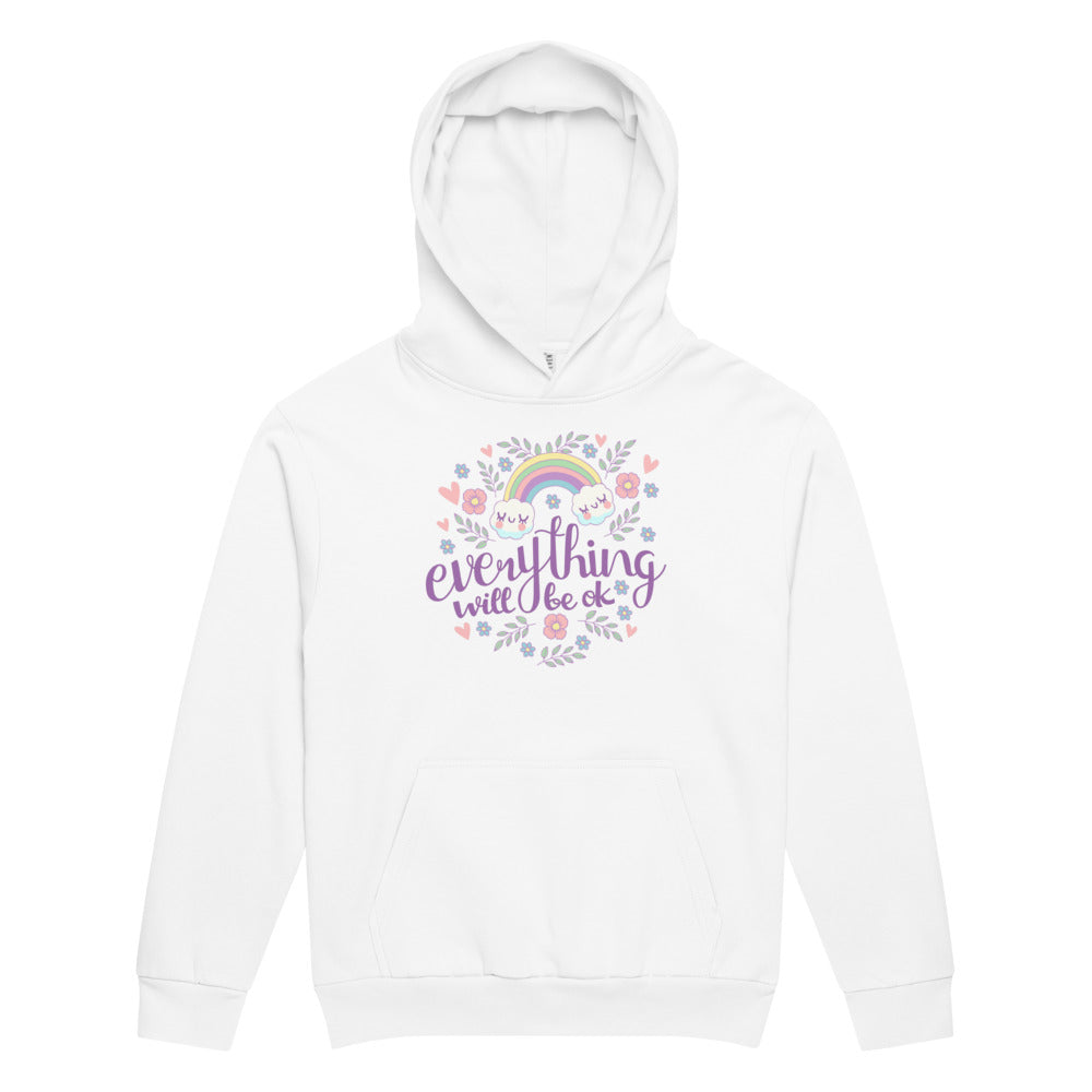 Rainbow - Everything will be ok | Unisex Urban Hoodie | Lane Seven LS16001