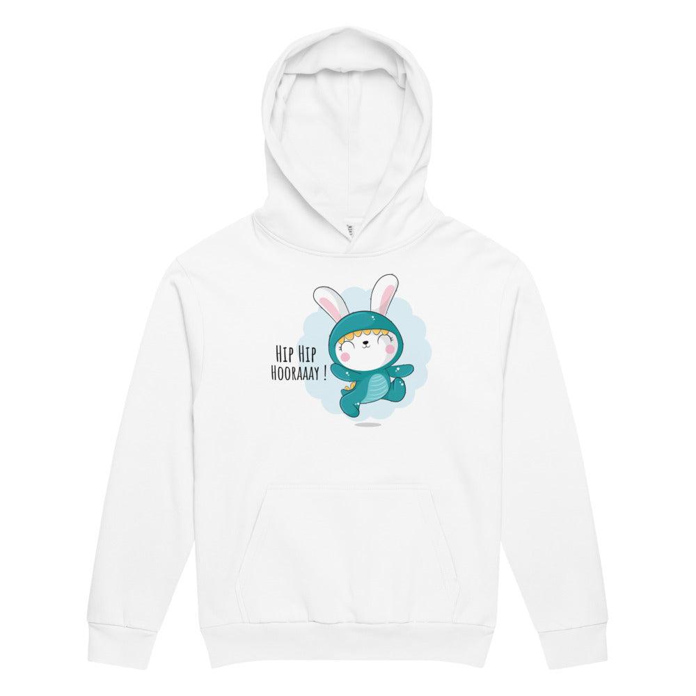 Green rabbit - HIP HIP HOORAAAY | Unisex Urban Hoodie | Lane Seven LS16001