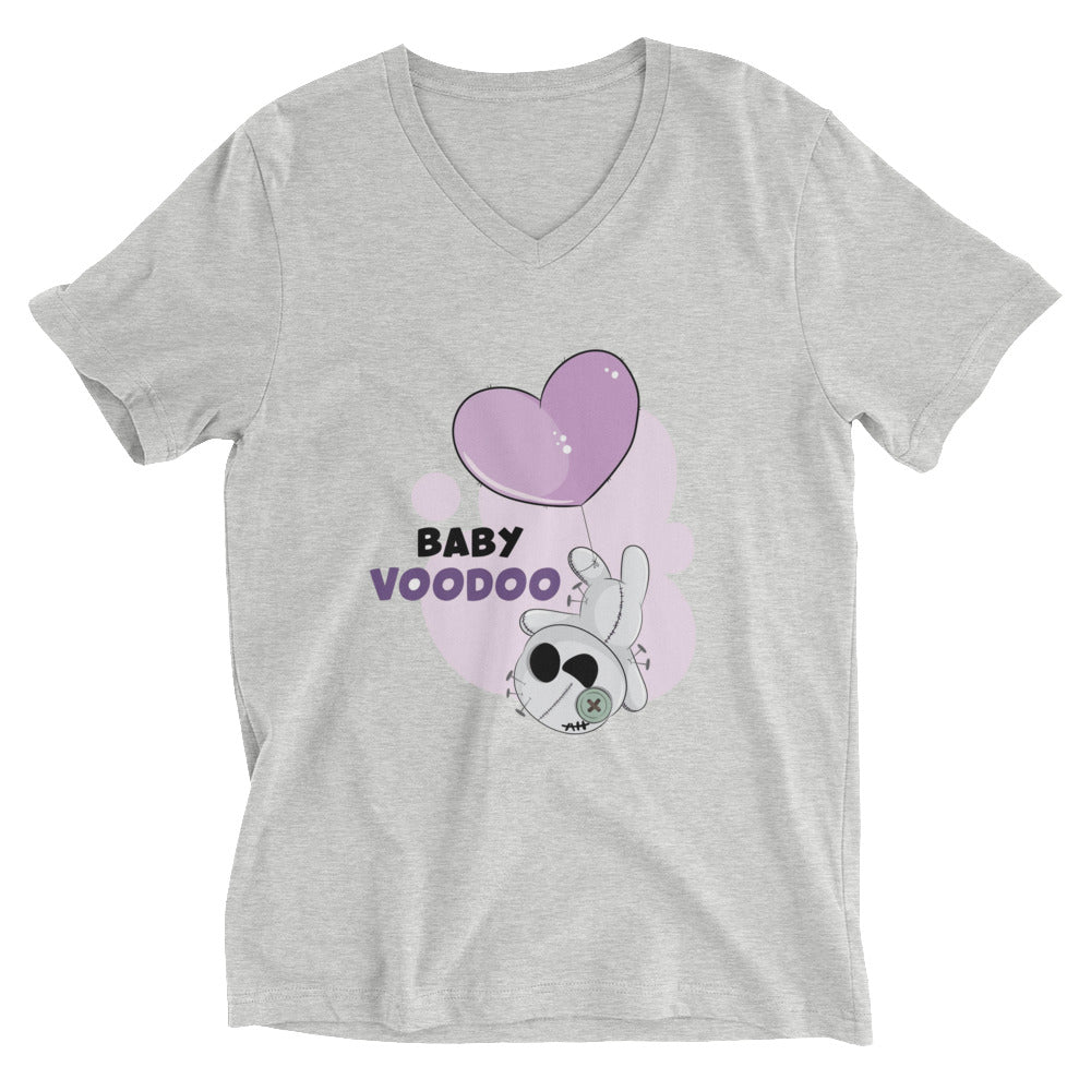 Ted heart - Baby voodoo | Unisex V-Neck Tee | Bella + Canvas 3005