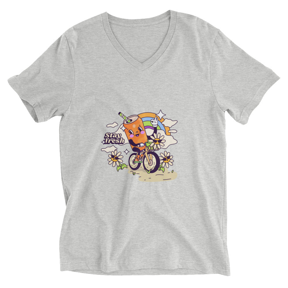 Stay fresh | Unisex V-Neck Tee | Bella + Canvas 3005