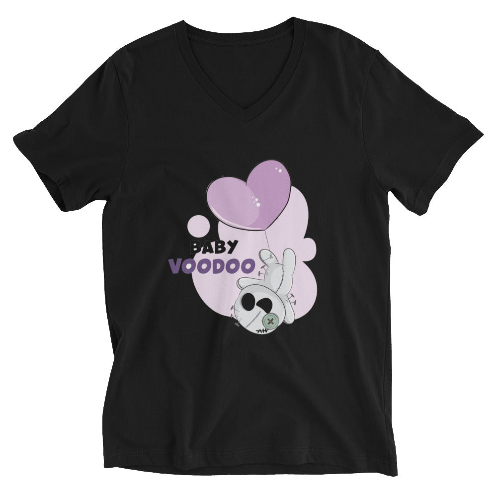 Ted heart - Baby voodoo | Unisex V-Neck Tee | Bella + Canvas 3005