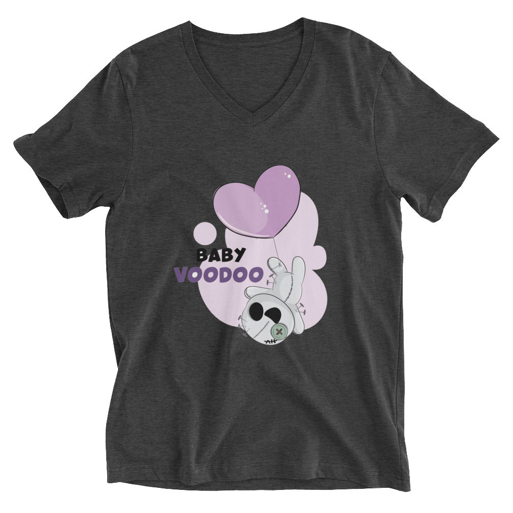 Ted heart - Baby voodoo | Unisex V-Neck Tee | Bella + Canvas 3005