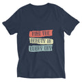 Find the beauty in every day | Unisex V-Neck Tee | Bella + Canvas 3005