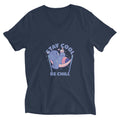 Stay cool be chill | Unisex V-Neck Tee | Bella + Canvas 3005