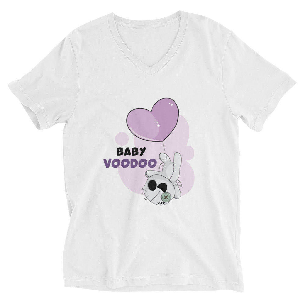 Ted heart - Baby voodoo | Unisex V-Neck Tee | Bella + Canvas 3005