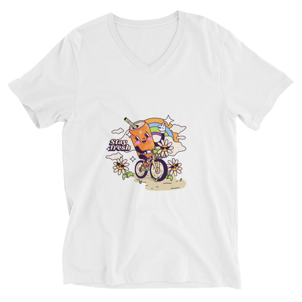 Stay fresh | Unisex V-Neck Tee | Bella + Canvas 3005