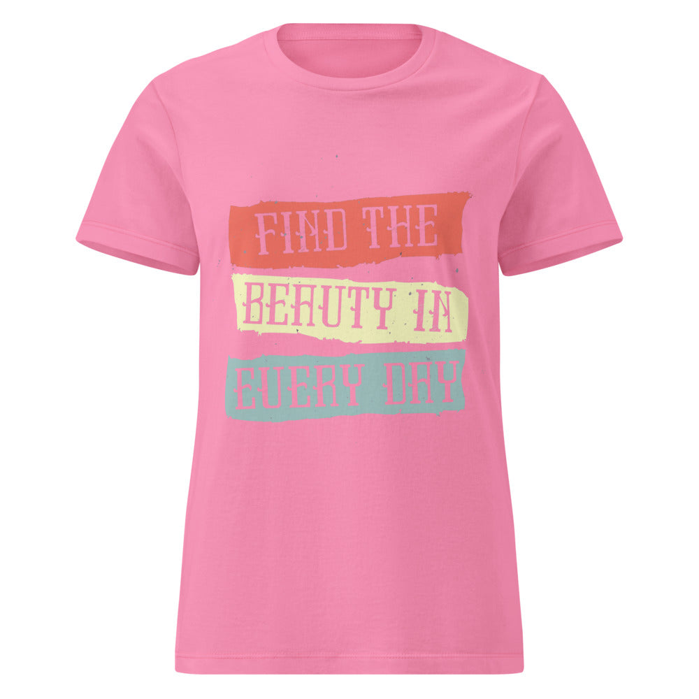 Find the beauty in every day | Women's Basic Softstyle T-Shirt | Gildan 64000L