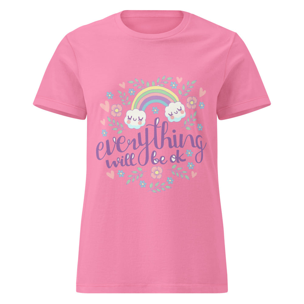 Rainbow - Everything will be ok | Women's Basic Softstyle T-Shirt | Gildan 64000L