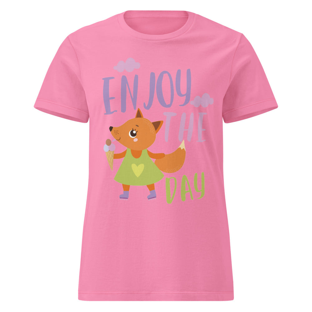 Orange fox - Ẹnoy the day | Women's Basic Softstyle T-Shirt | Gildan 64000L