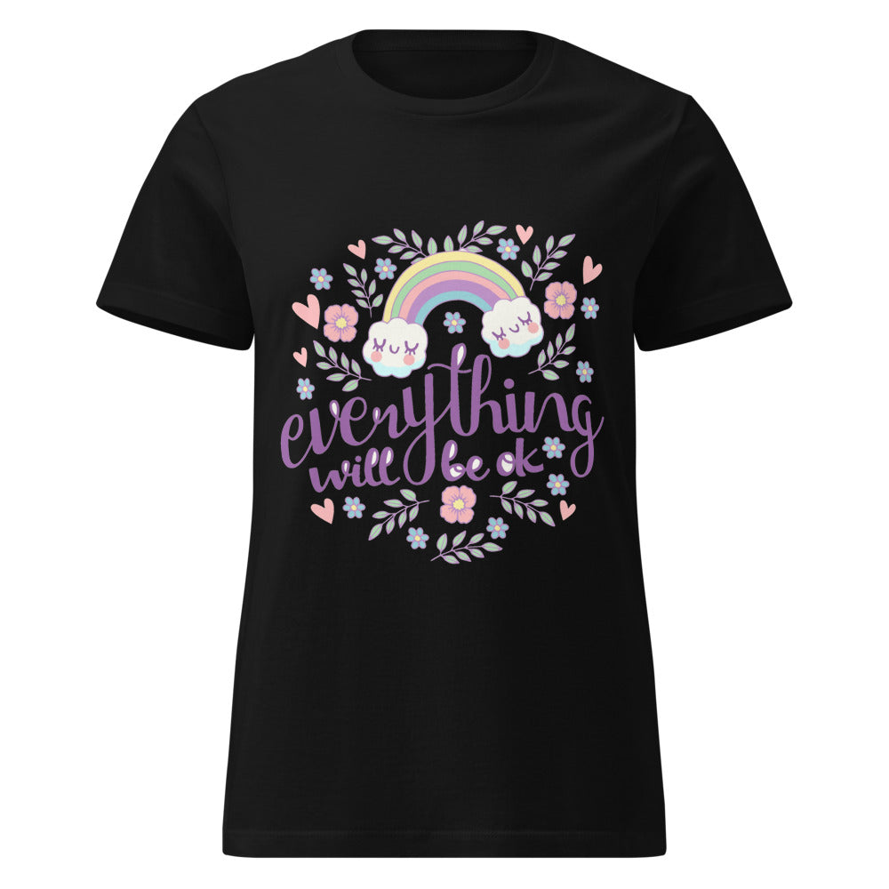 Rainbow - Everything will be ok | Women's Basic Softstyle T-Shirt | Gildan 64000L