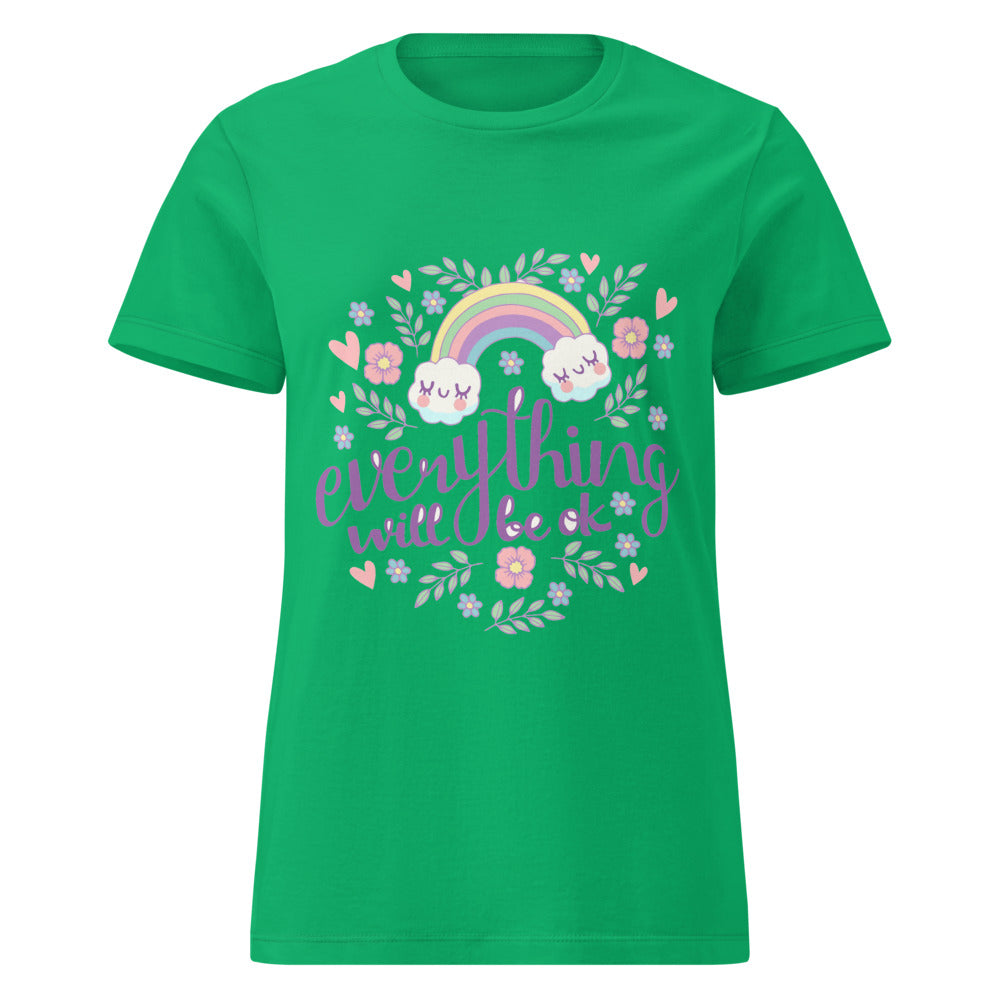 Rainbow - Everything will be ok | Women's Basic Softstyle T-Shirt | Gildan 64000L