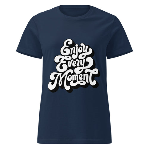 Enjoy every moments white | Women's Basic Softstyle T-Shirt | Gildan 64000L