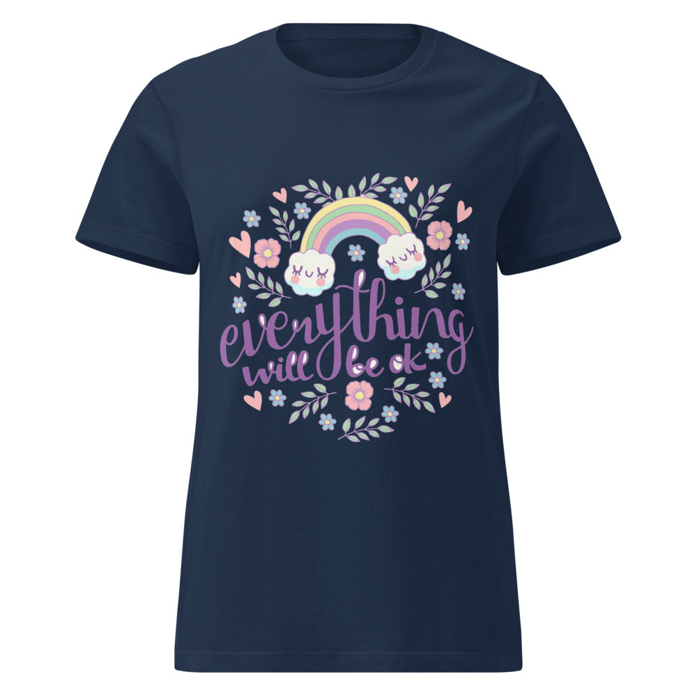 Rainbow - Everything will be ok | Women's Basic Softstyle T-Shirt | Gildan 64000L