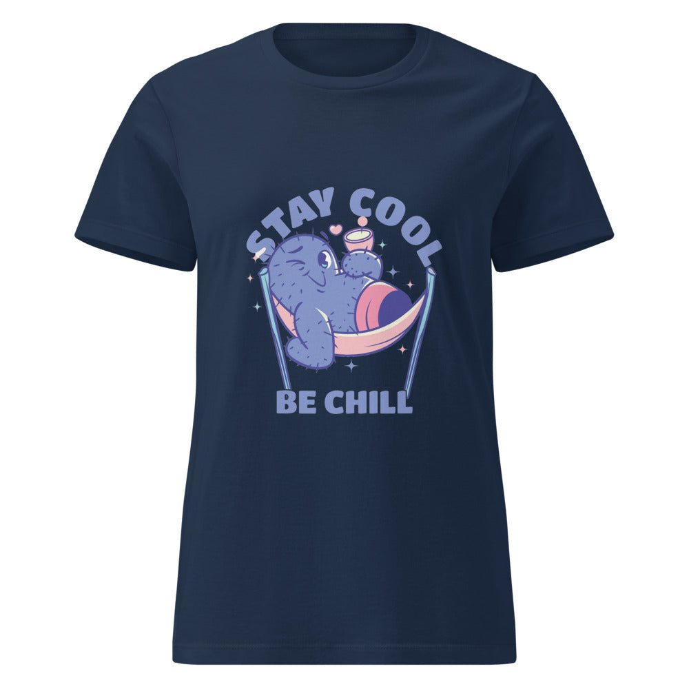 Stay cool be chill | Women's Basic Softstyle T-Shirt | Gildan 64000L
