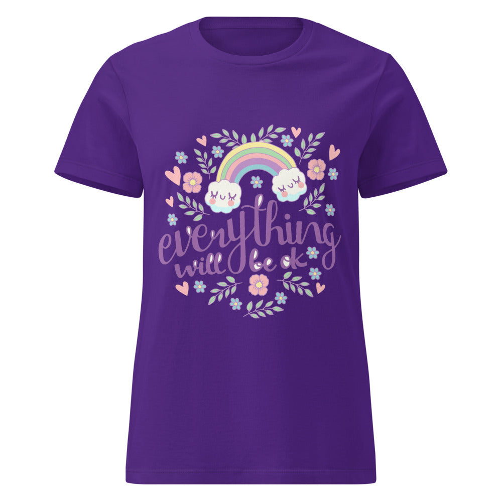 Rainbow - Everything will be ok | Women's Basic Softstyle T-Shirt | Gildan 64000L