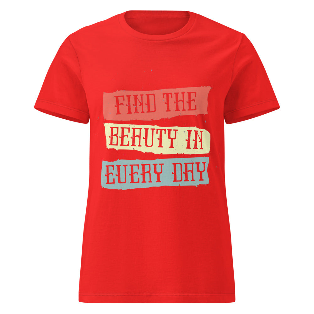 Find the beauty in every day | Women's Basic Softstyle T-Shirt | Gildan 64000L