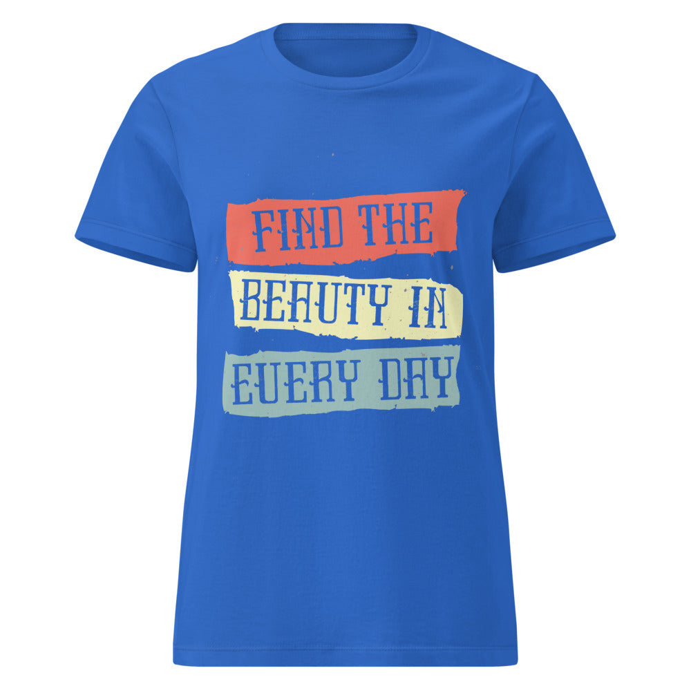 Find the beauty in every day | Women's Basic Softstyle T-Shirt | Gildan 64000L