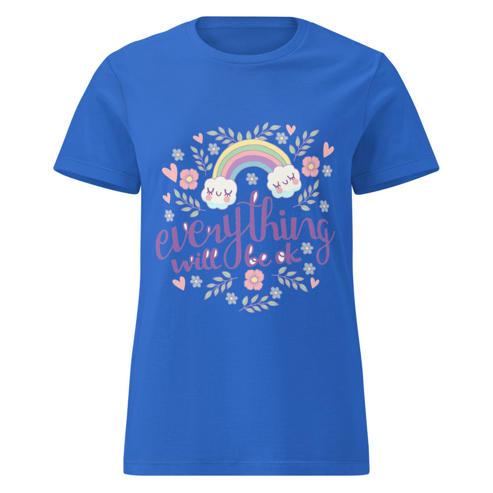 Rainbow - Everything will be ok | Women's Basic Softstyle T-Shirt | Gildan 64000L