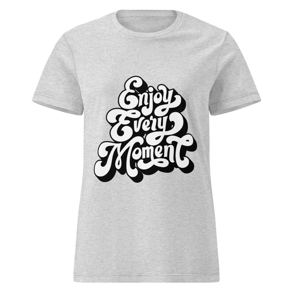 Enjoy every moments white | Women's Basic Softstyle T-Shirt | Gildan 64000L